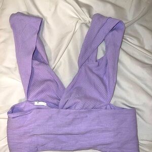 Purple crop top